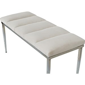 Vesta Silver Bench Puf