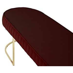Viego Gold Striped Bench Puf