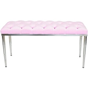 Bella Silver Bench Puf