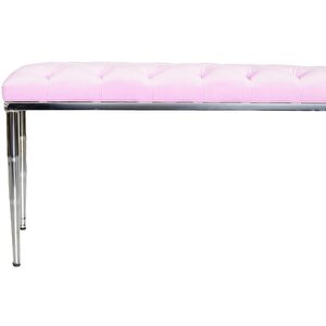 Bella Silver Bench Puf