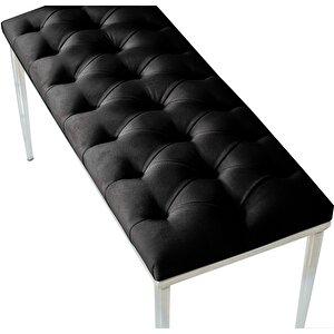 Bella Silver Bench Puf