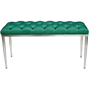 Bella Silver Bench Puf