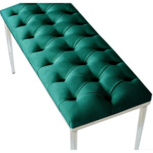 Bella Silver Bench Puf