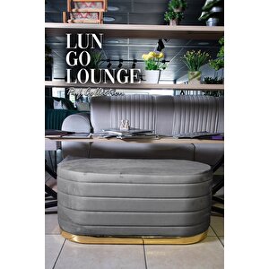 Lungo Long Line Gold Puf Gri