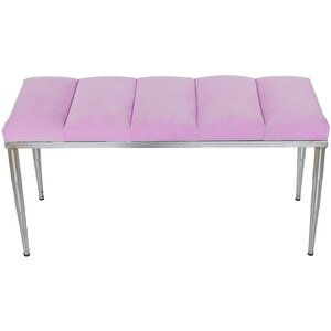 Vesta Silver Bench Puf