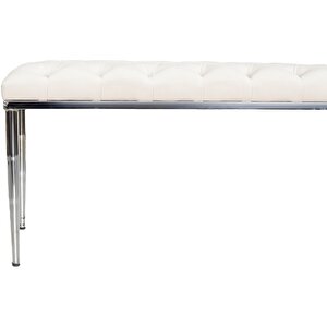 Bella Silver Bench Puf