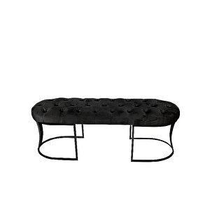 Viego Siyah Bench Puf Siyah