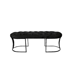 Viego Siyah Bench Puf