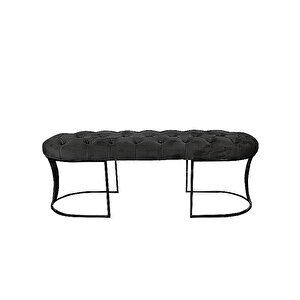 Viego Siyah Bench Puf