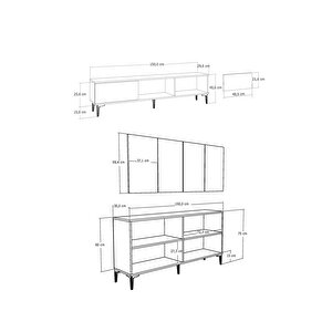 Wenyct Konsol (kb150), Tv Sehpasi 2 Li̇ Salon Takimi antrasit