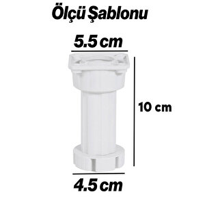 Ayarlanabilir 10 Cm Ayak Set 10 Adet Dolap Mobilya Tezgah Puf Yükseltici Yükseltme Ayağı Ayakları