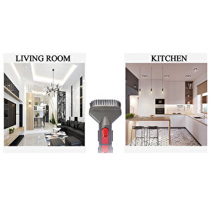 Dyson V10 Uyumlu Temizlik Başlık Seti I Hortum + Uzun Uç + Fırça Uç
