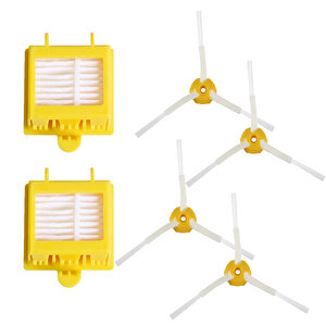 I-robot Roomba 700 760 770 780 Uyumlu 6 Parça Yedek Filtre Fırça Seti