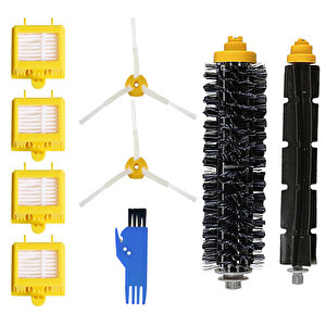 I-robot Roomba 700 760 770 780 Uyumlu 9 Parça Yedek Filtre Fırça Seti