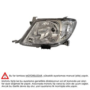 Leoparts Hilux Vigo Far Lambası Sol Beyaz Sinyalli (manuel) 2009-2011 81170-0k180