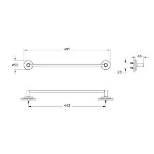 Vitra Havluluk, Base 100, Uzun, A44114