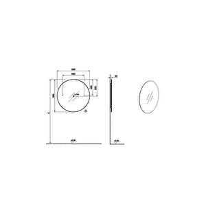 Vitra Prime Yuvarlak Ayna Aydınlatmalı Ve Sensörlü, 100 Cm 67043