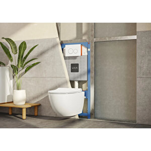 Vitra 10cm Asma Klozet Için Duvara Montaj Alçıpan Uygula, 720-5800-01