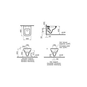 Vitra Asma Klozet, S20 (kısa) 5505l003-0868
