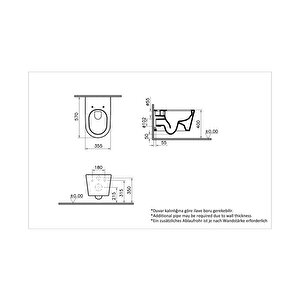 Vitra Asma Klozet, Nest Rim-ex, Beyaz,(taharet Borusuz),5176b003-0101