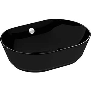 Vitra Geo Oval Çanak Lavabo, 55 Cm, Siyah, 7427b070-0016