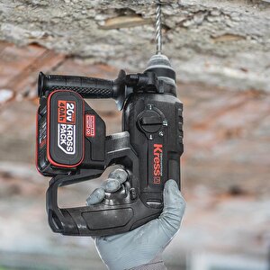 Kress Ku390.4 20volt 4.0ah. 2.0j Li-ion Çift Akülü Şarjlı Kömürsüz Profesyonel Sds-plus Pnömatik Kırıcı/delici