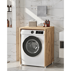 Enda Home Çamaşır Makinesi Dolabı 89x65 Cm Atlantik Çam