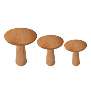 Mushroom Üçlü Zigon Sehpa