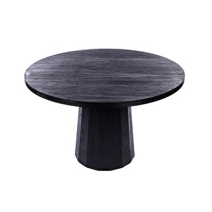 Odessa Ahşap Masa 120x120 Siyah