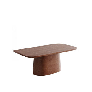 Barocco İtalyan Still Oval Ahşap Yemek Masası 100x200