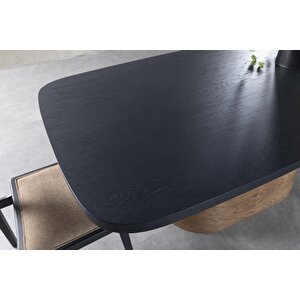 Barocco İtalyan Still Oval Ahşap Yemek Masası 100x200