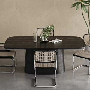 Barocco İtalyan Still Oval Ahşap Yemek Masası 100x200