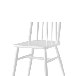 Rustica Classic Ahşap Yemek Sandalyesi Beyaz
