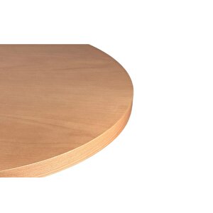 Ocean İskandinav Natural Ahşap Masa Sandalye Takımı 100x100
