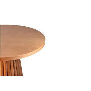 Ocean İskandinav Natural Ahşap Masa Sandalye Takımı 100x100