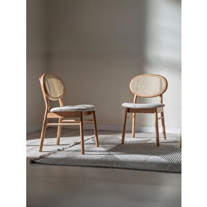 Oslo Hasırlı Ahşap Sandalye Natural