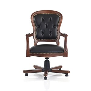 Crown Ofis Sandalyesi Koyu Ceviz