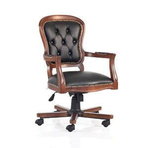 Crown Ofis Sandalyesi Koyu Ceviz