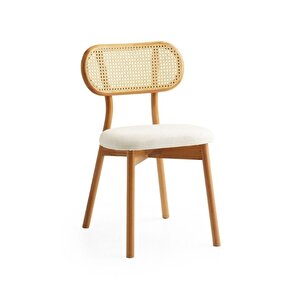Orpheus Bambu Hasırlı Ahşap Sandalye Natural