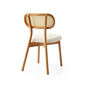 Orpheus Bambu Hasırlı Ahşap Sandalye Natural