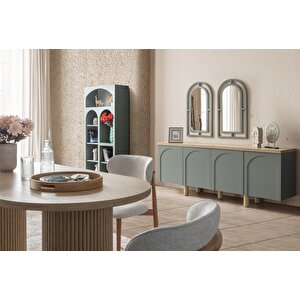 Echo İskandinav Oval Natural Ahşap Bohem Masa 90x160
