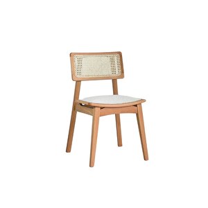 Rodos Natural Ahşap Masa Sandalye Takımı 100x100