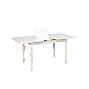 Antik Açılır Yemek Masası 90x140 Beyaz