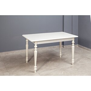 Antik Açılır Yemek Masası 90x140 Beyaz