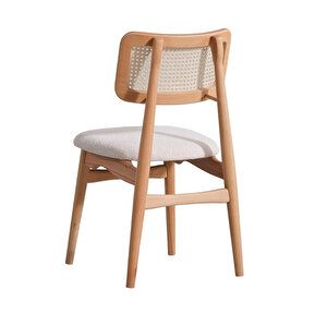 Manas İskandinav Natural Ahşap Masa Sandalye Takımı 90x130