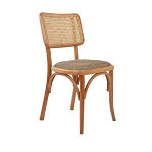 Sofa Hasırlı Ahşap İskandinav Sandalye Natural