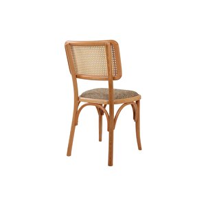 Sofa Hasırlı Ahşap İskandinav Sandalye Natural