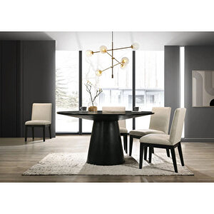 Hemera Ceviz Ahşap Yemek Masası 120x120