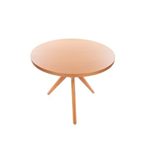 Posedion Natural Ahşap Masa Sandalye Takımı 110x110
