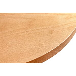 Posedion Natural Ahşap Masa Sandalye Takımı 110x110